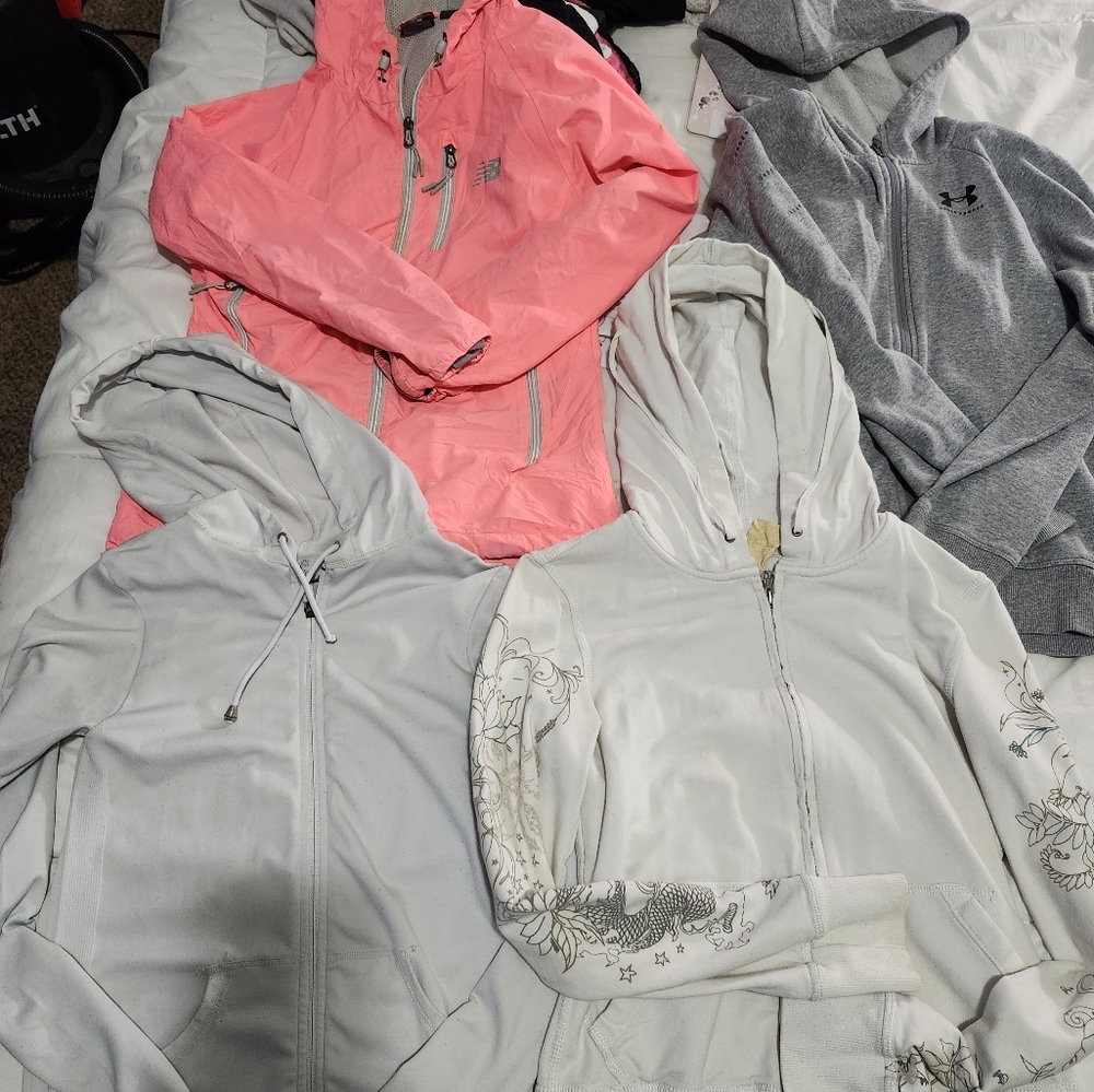 Bundle Of 4 Zip Up Hoodies
